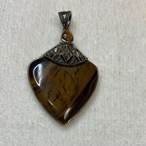Tiger Eye Sterling Silver Pendant